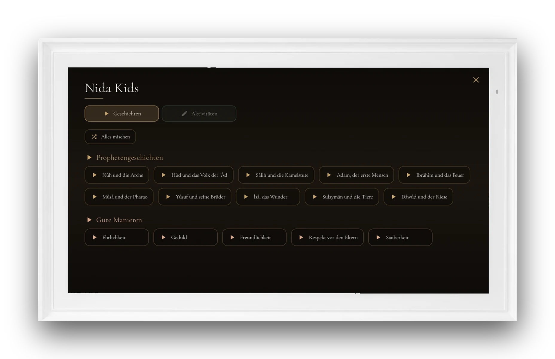 Nida Kids · geführtes Lernen